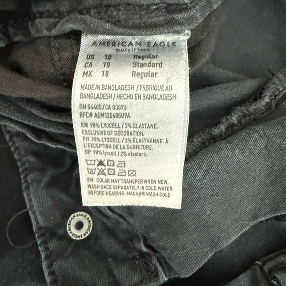American Eagle Outfitters Black Cargo Pants - Picture 3 of 4